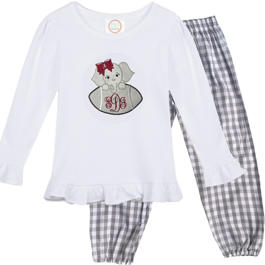 Alabama - girls football long sleeve