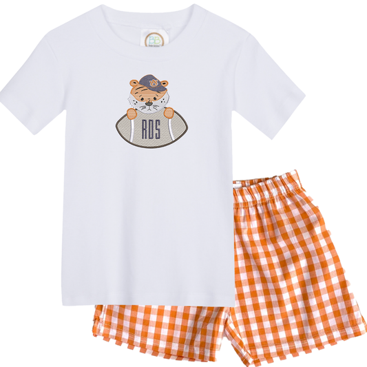 Auburn - boys football short sleeve