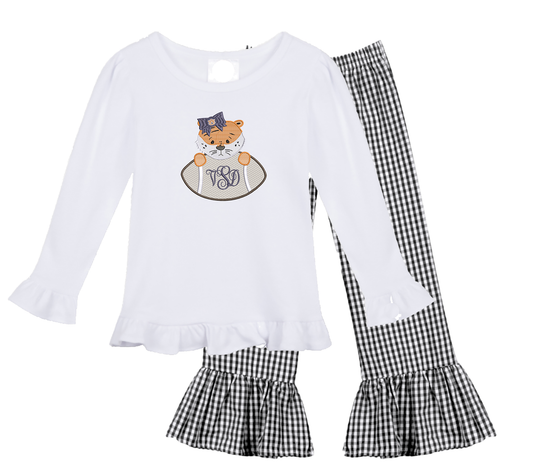 Auburn - girls football long sleeve