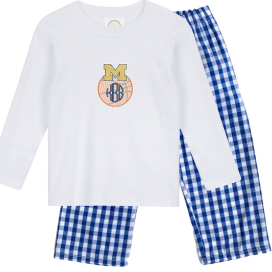 Michigan - boys basketball long sleeve