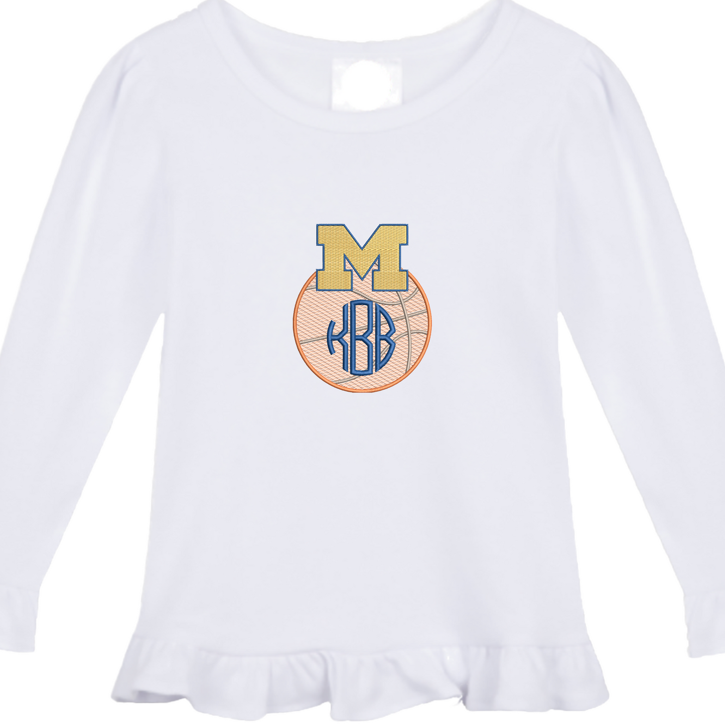 Michigan - girls basketball long sleeve