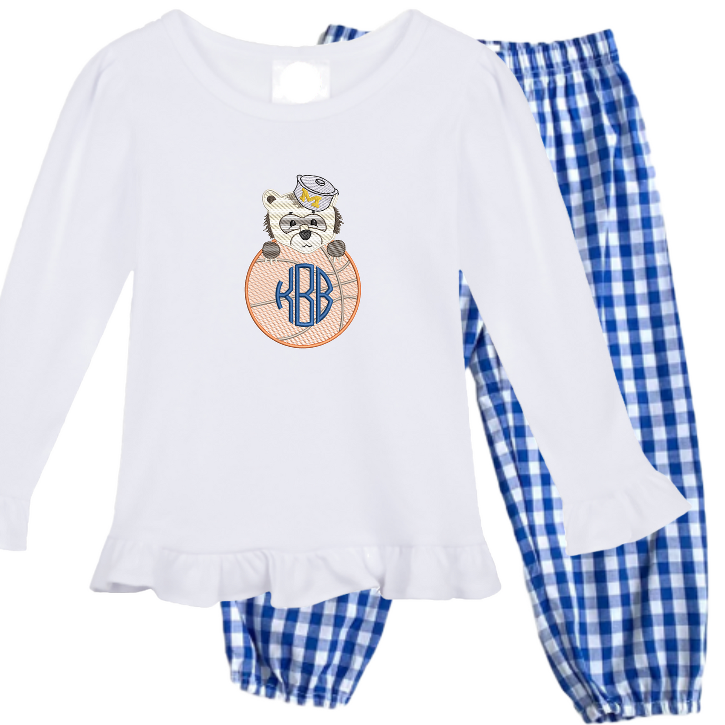 Michigan - girls basketball long sleeve