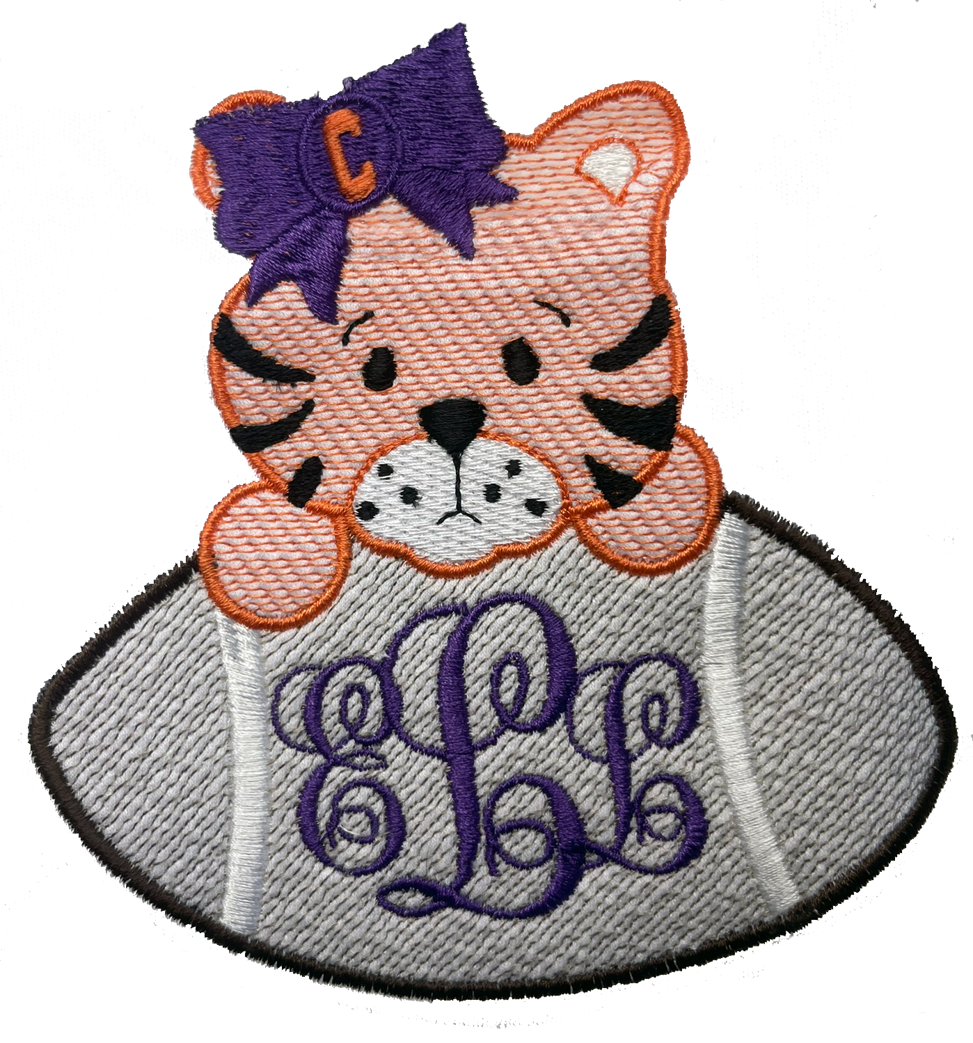Clemson - girls football long sleeve