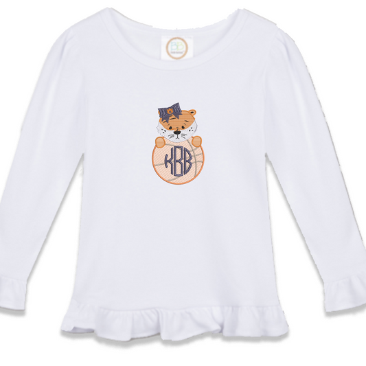 Baby Tiger - girls basketball long sleeve outfit