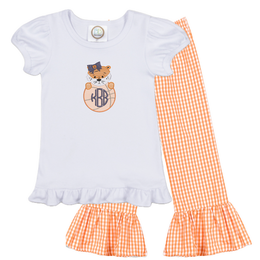 Baby Tiger - girls basketball short sleeve outfit