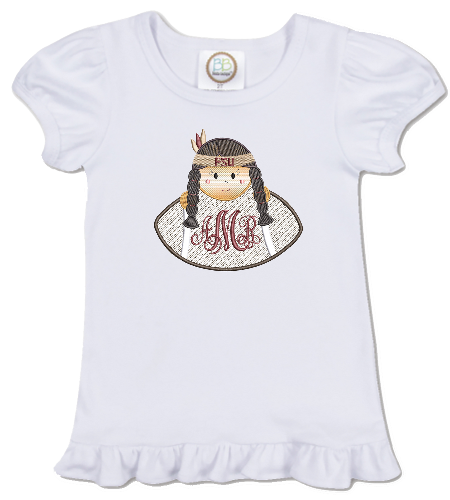 FSU - girls football short sleeve