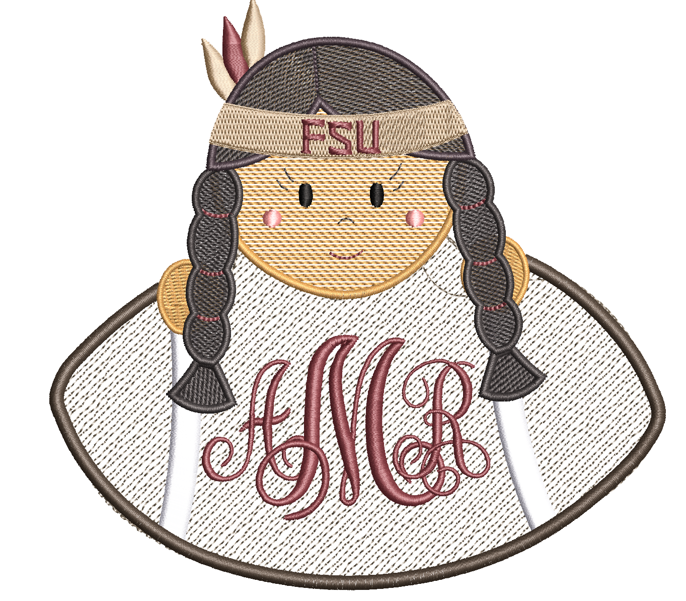 FSU - girls football long sleeve