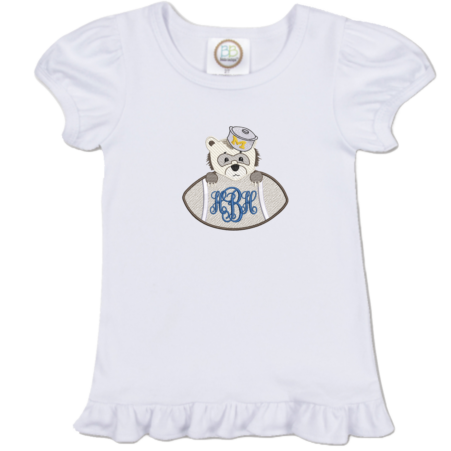 Michigan - girls football short sleeve