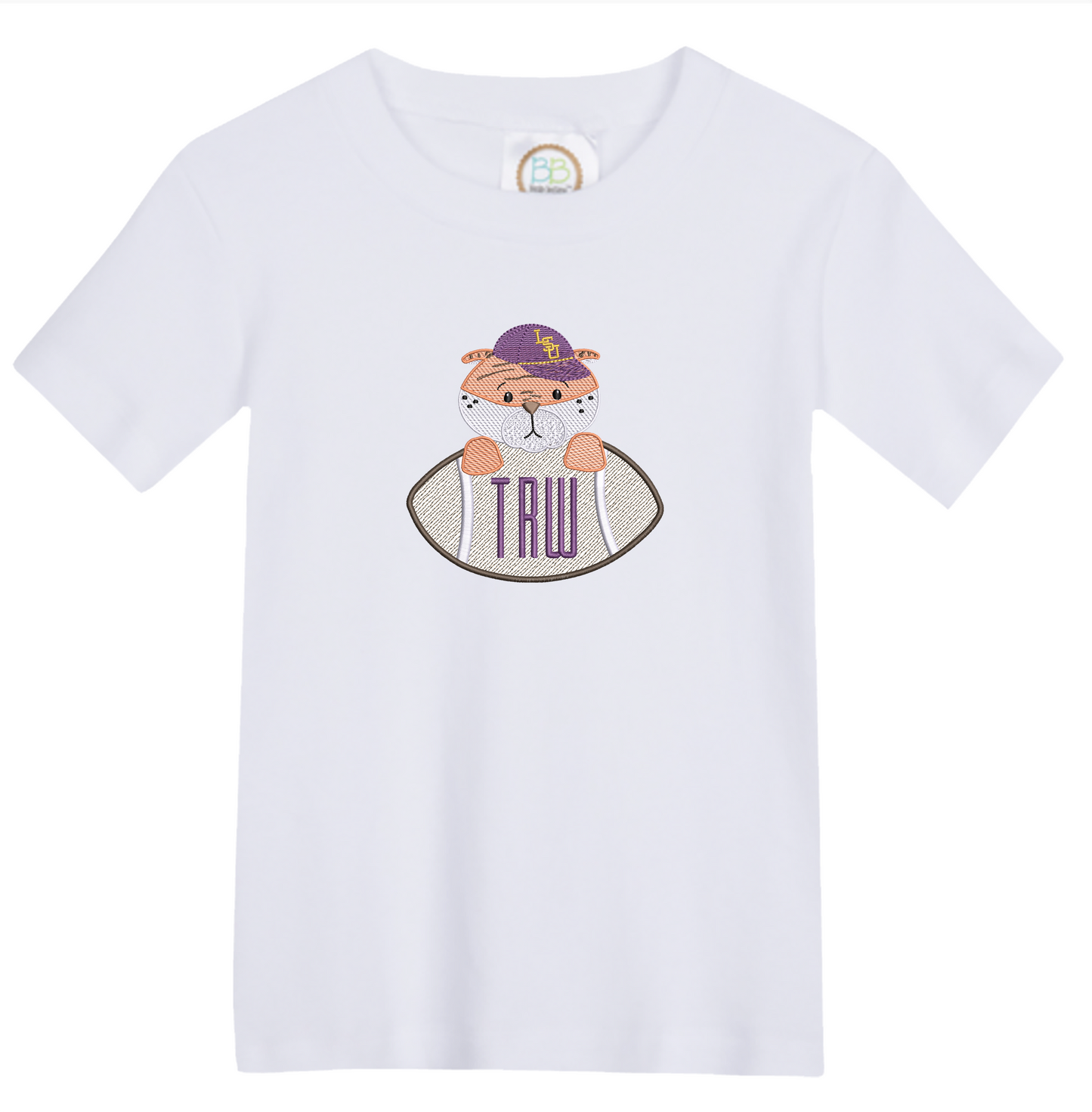 LSU - boys football short sleeve