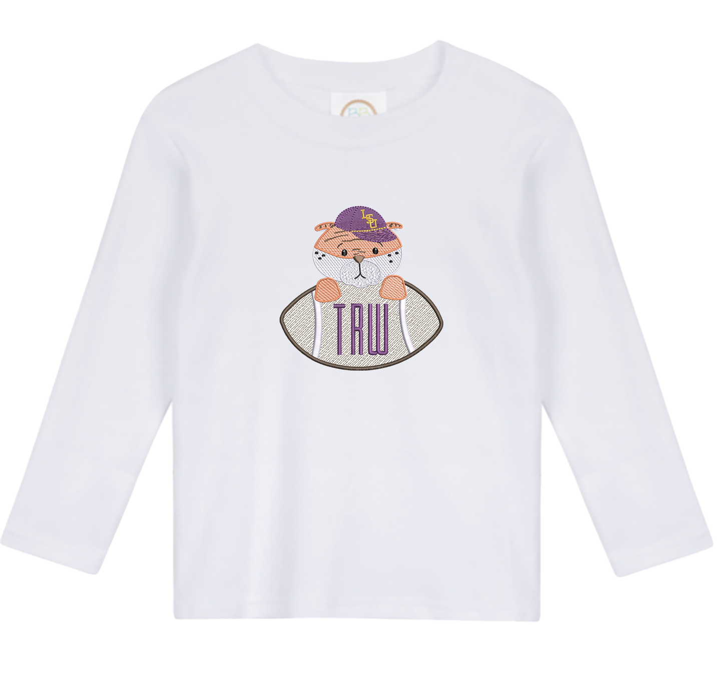 LSU - boys football long sleeve