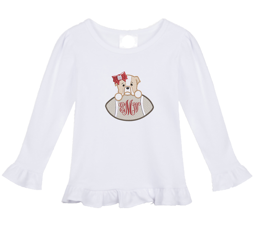 Mississippi State - girls football long sleeve