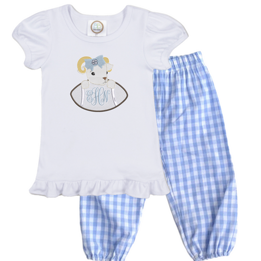 UNC Chapel Hill - girls short sleeve with shorts or pants