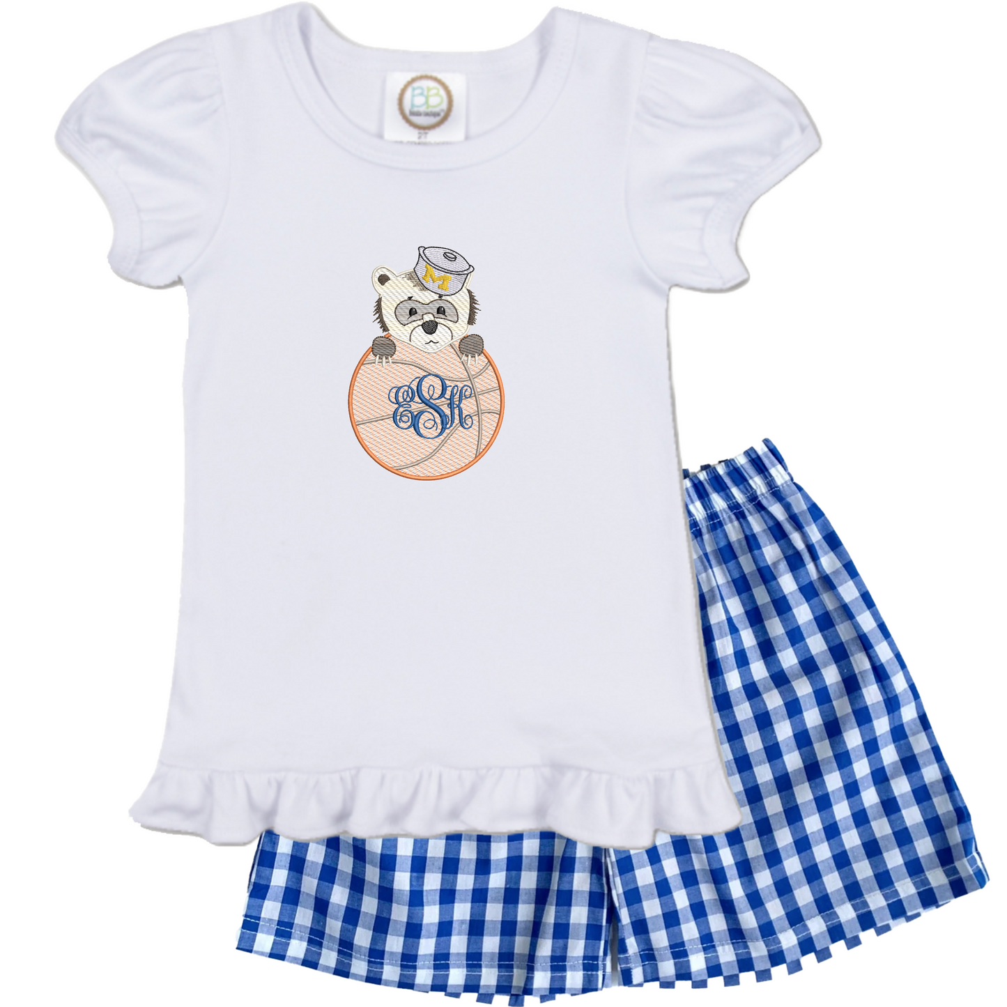 Michigan - girls basketball short sleeve