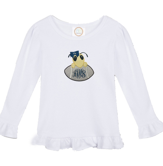 Georgia Tech long sleeve outfit - girls