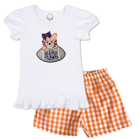 Baby Tiger - girls short sleeve outfit