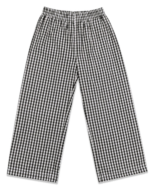 Baby Bull Football boys' long sleeve outfit with black gingham pants