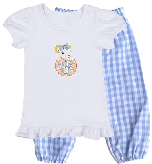 Baby Ram Basketball girls' outfit short sleeve