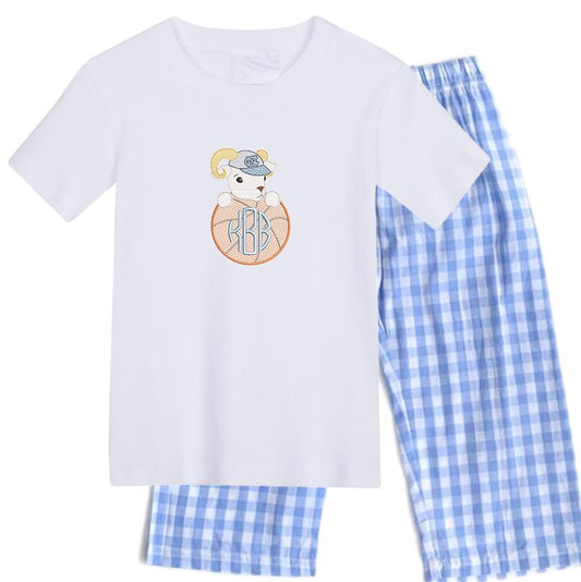 Baby Ram Basketball boys' outfit short sleeve