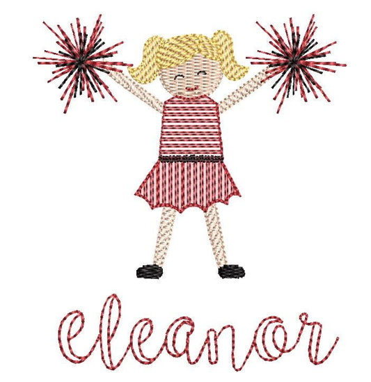 Baby girl sunsuit - cheerleader