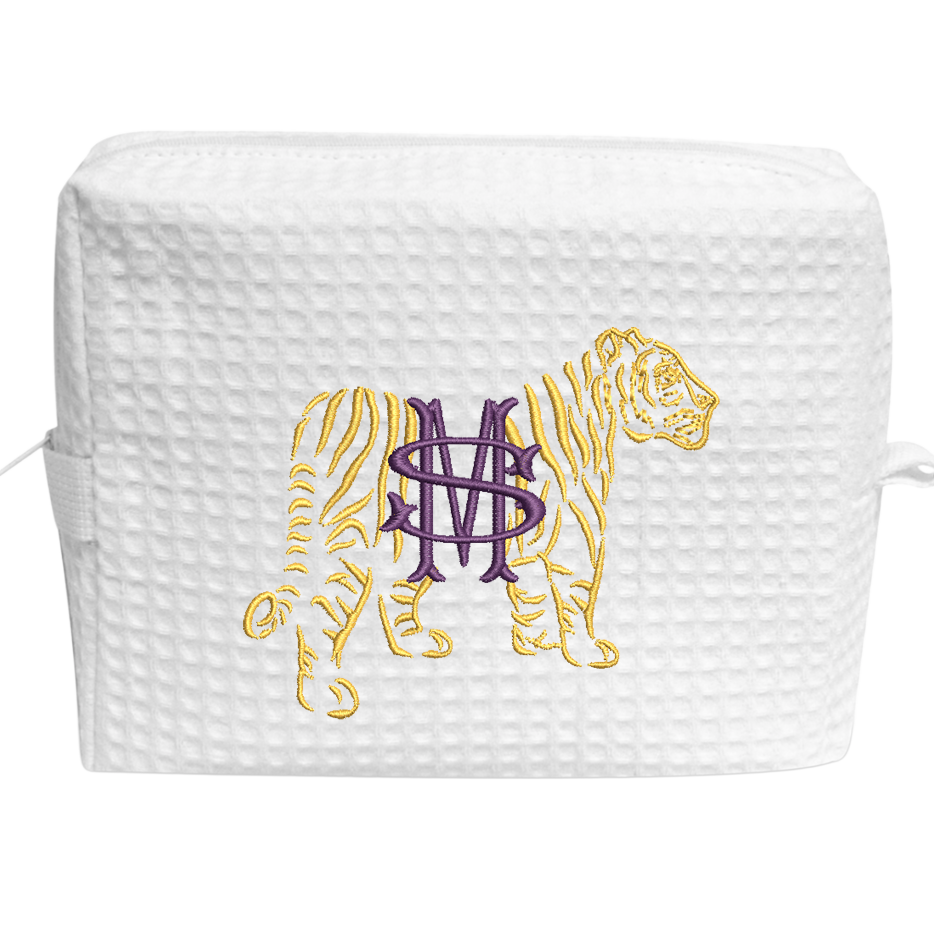 Tiger Makeup Bags LSU colors