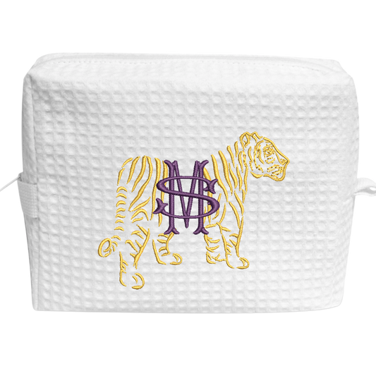 Tiger Makeup Bags LSU colors
