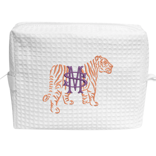 Tiger Makeup Bags - Clemson colors