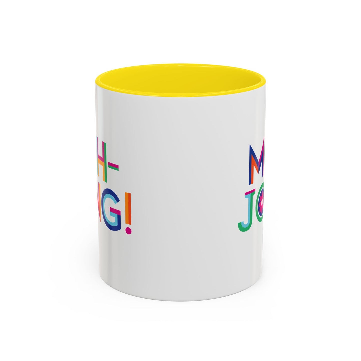 Mah-Jong! Colorful Accent Coffee Mug — Fun Mahjong Gift (11/15oz)