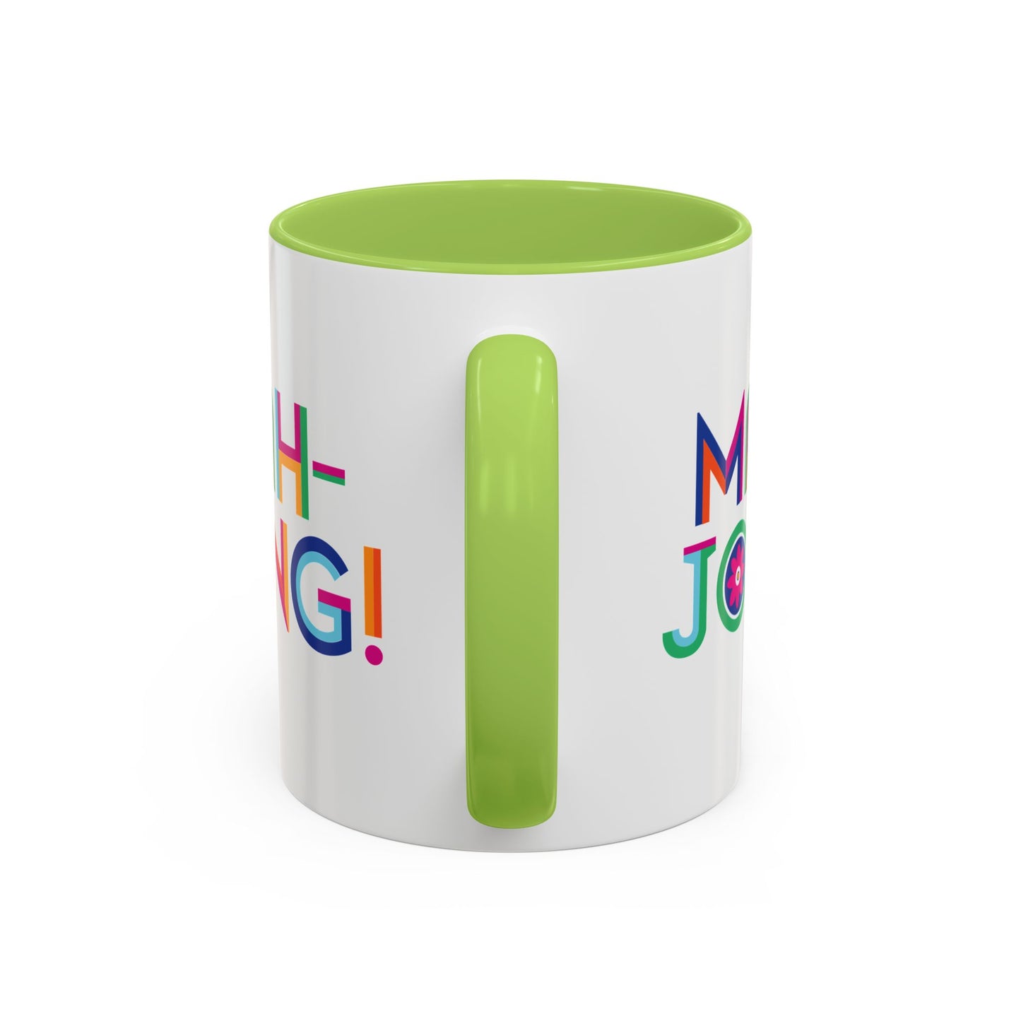 Mah-Jong! Colorful Accent Coffee Mug — Fun Mahjong Gift (11/15oz)