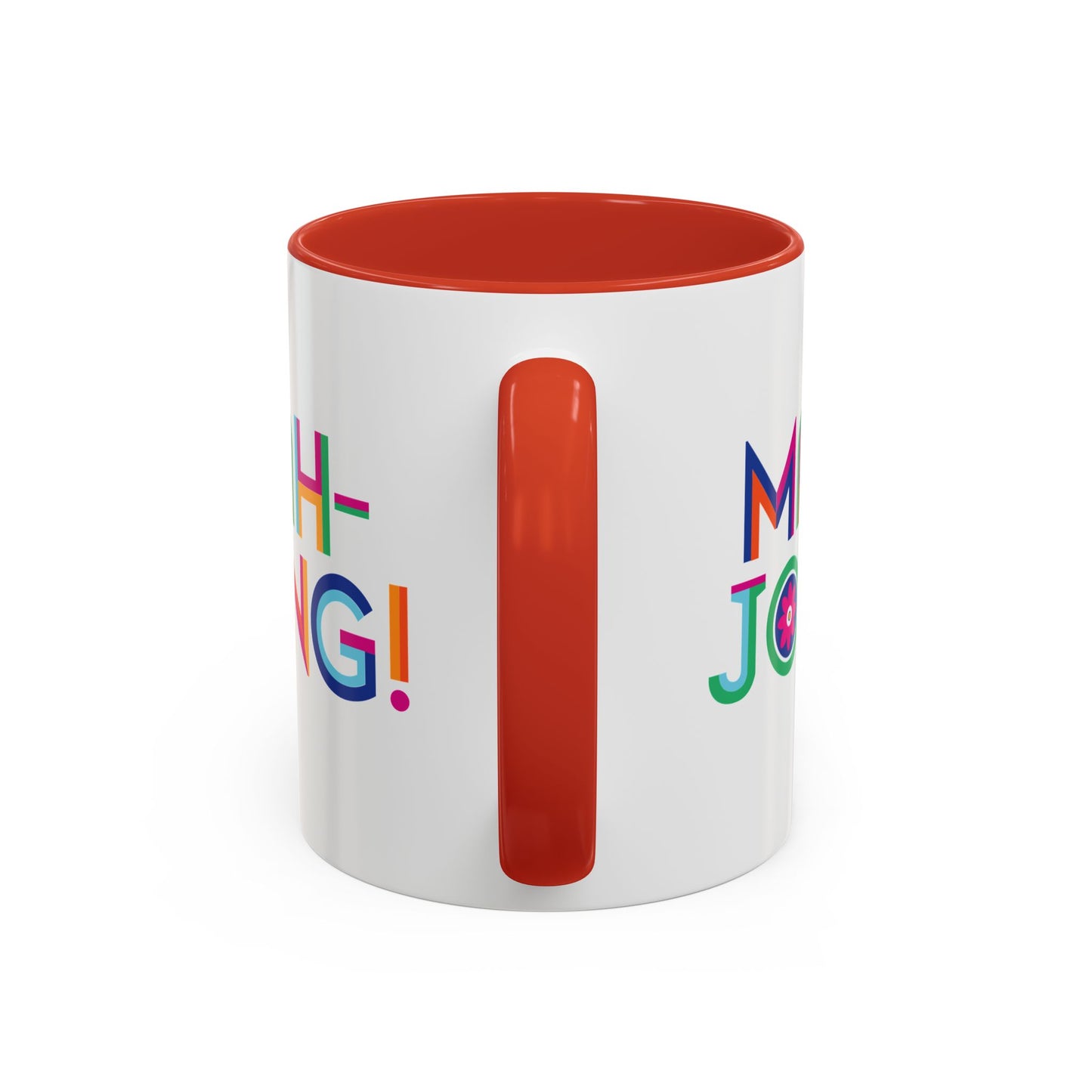 Mah-Jong! Colorful Accent Coffee Mug — Fun Mahjong Gift (11/15oz)