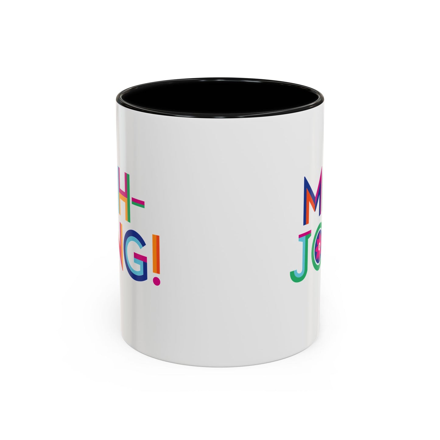Mah-Jong! Colorful Accent Coffee Mug — Fun Mahjong Gift (11/15oz)