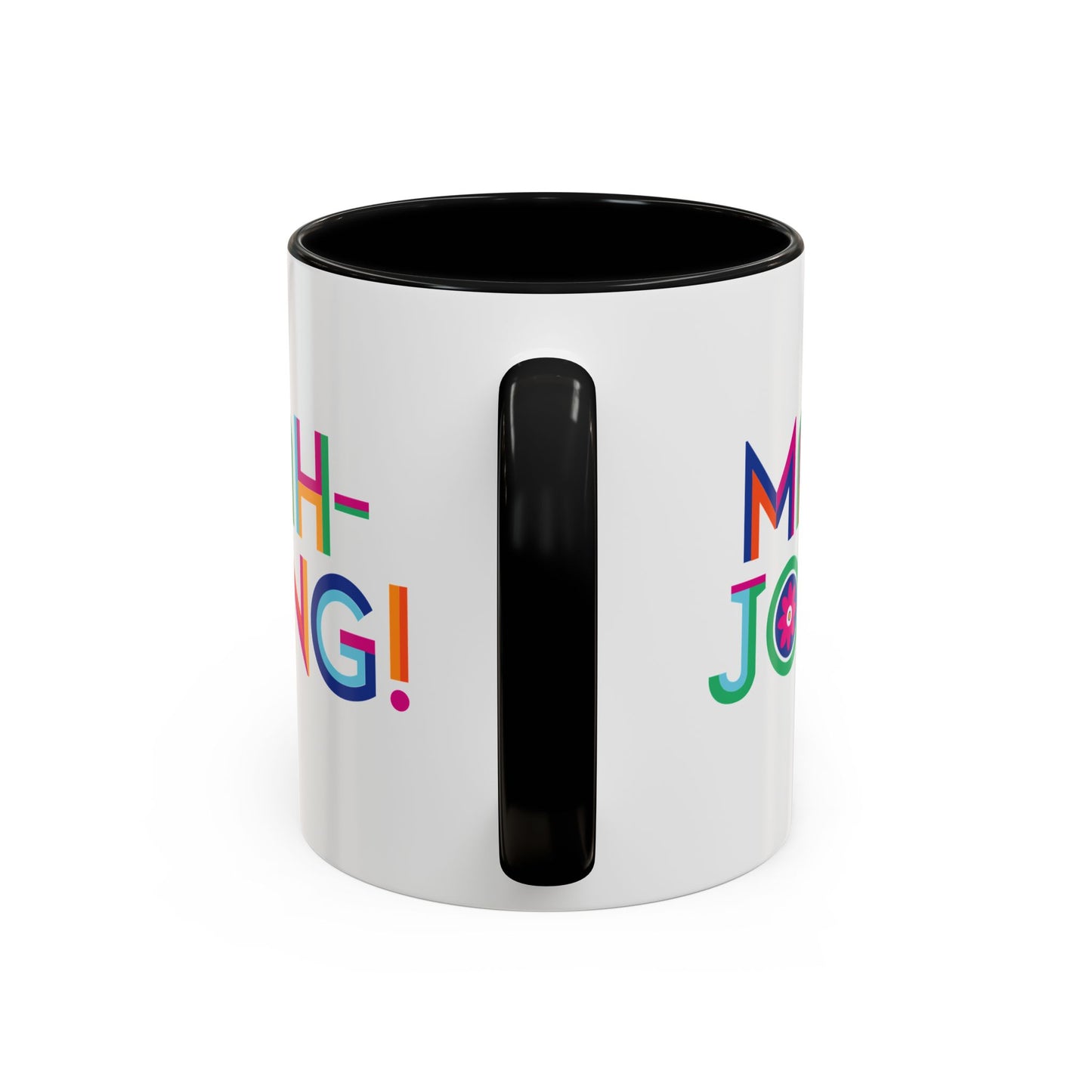 Mah-Jong! Colorful Accent Coffee Mug — Fun Mahjong Gift (11/15oz)