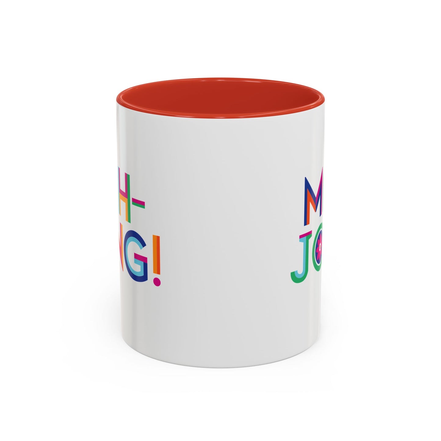 Mah-Jong! Colorful Accent Coffee Mug — Fun Mahjong Gift (11/15oz)