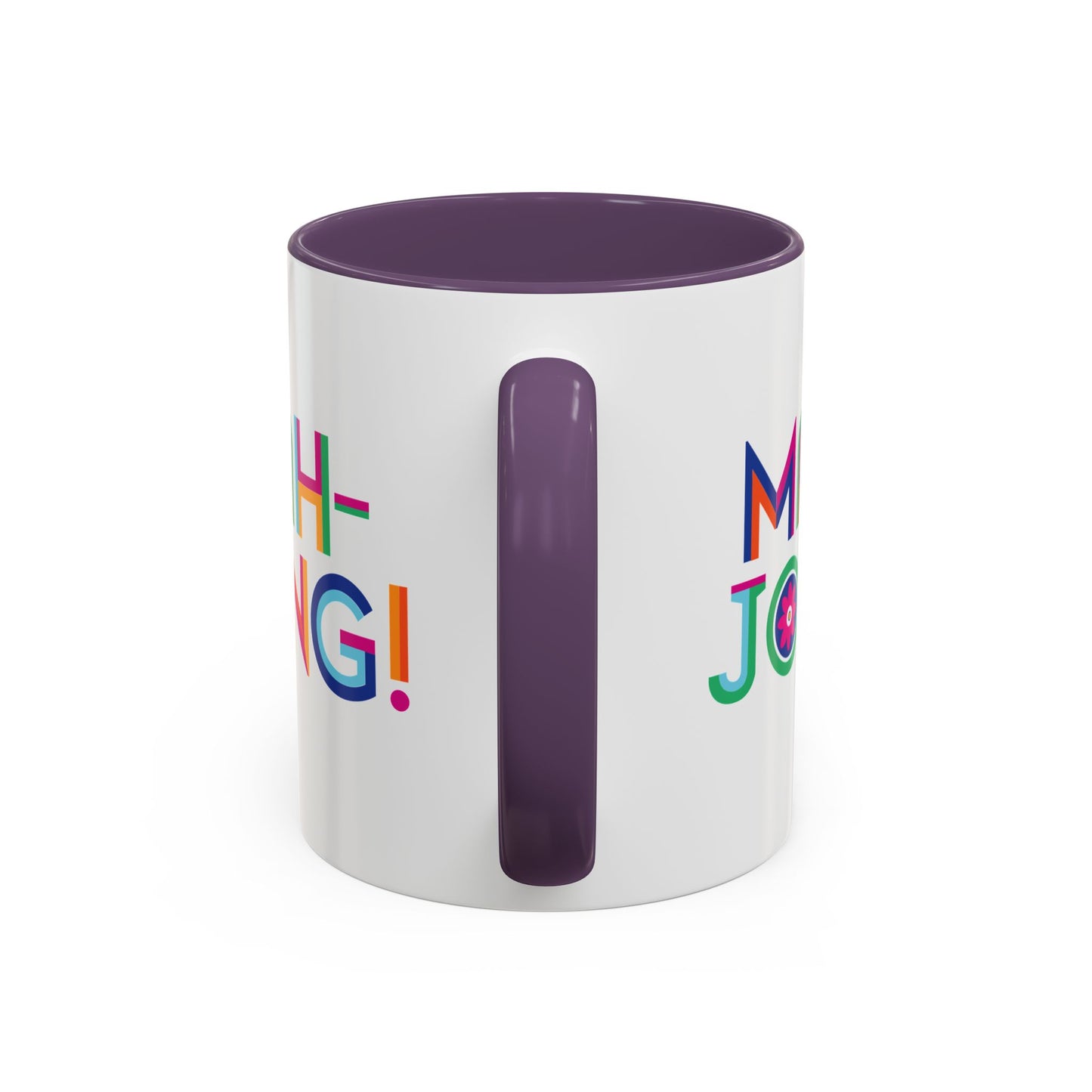 Mah-Jong! Colorful Accent Coffee Mug — Fun Mahjong Gift (11/15oz)