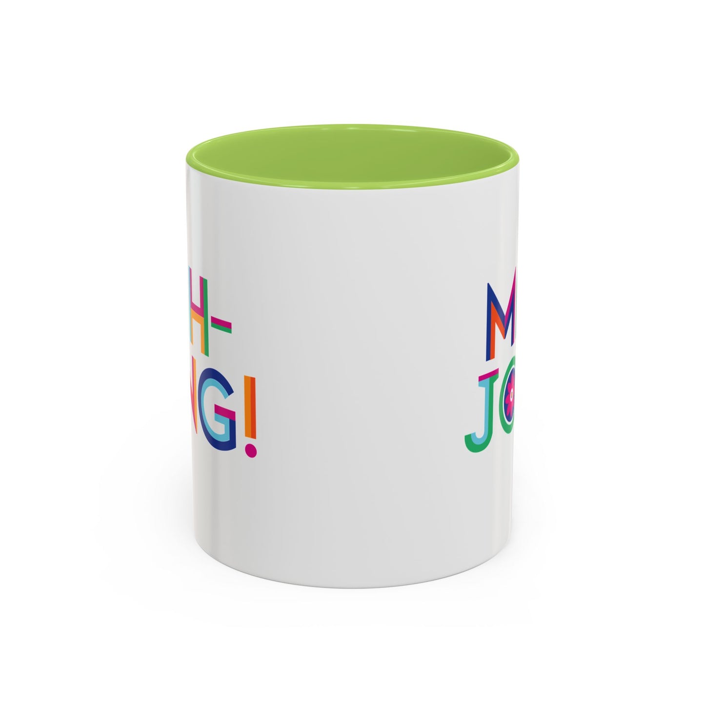 Mah-Jong! Colorful Accent Coffee Mug — Fun Mahjong Gift (11/15oz)