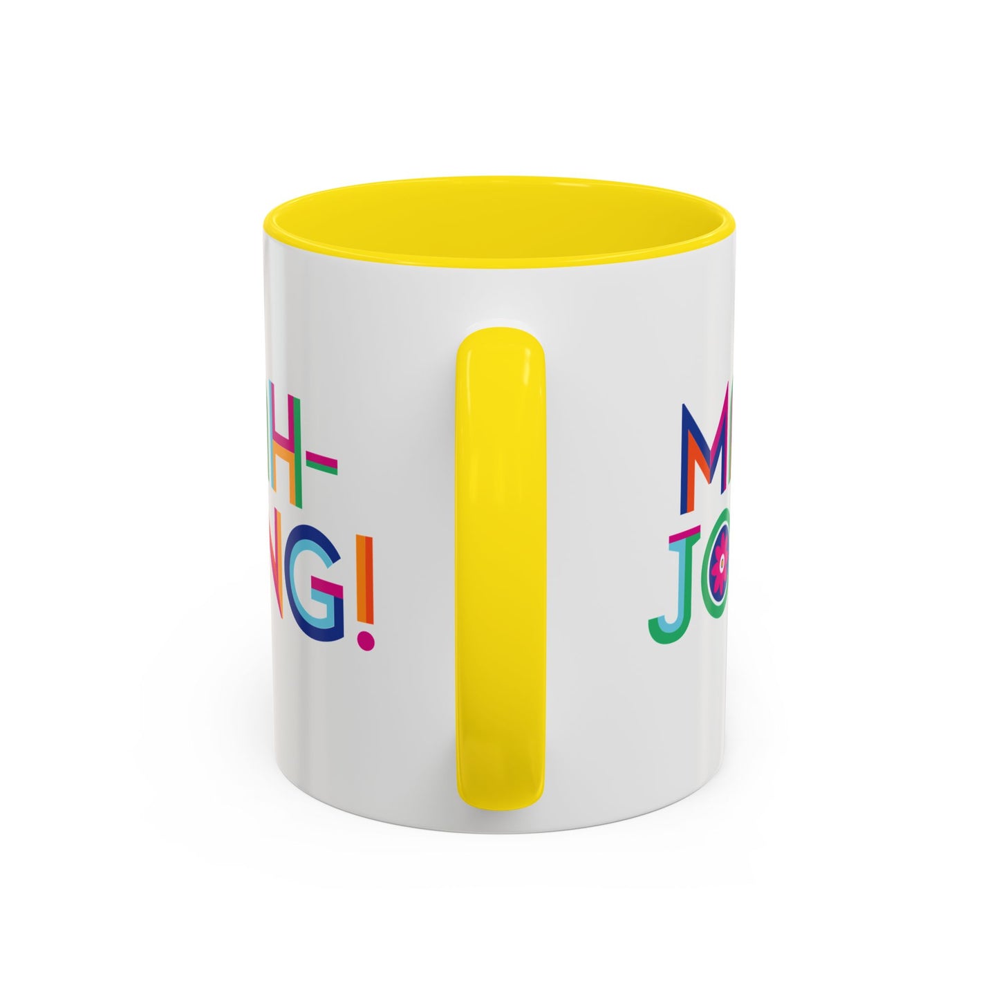 Mah-Jong! Colorful Accent Coffee Mug — Fun Mahjong Gift (11/15oz)