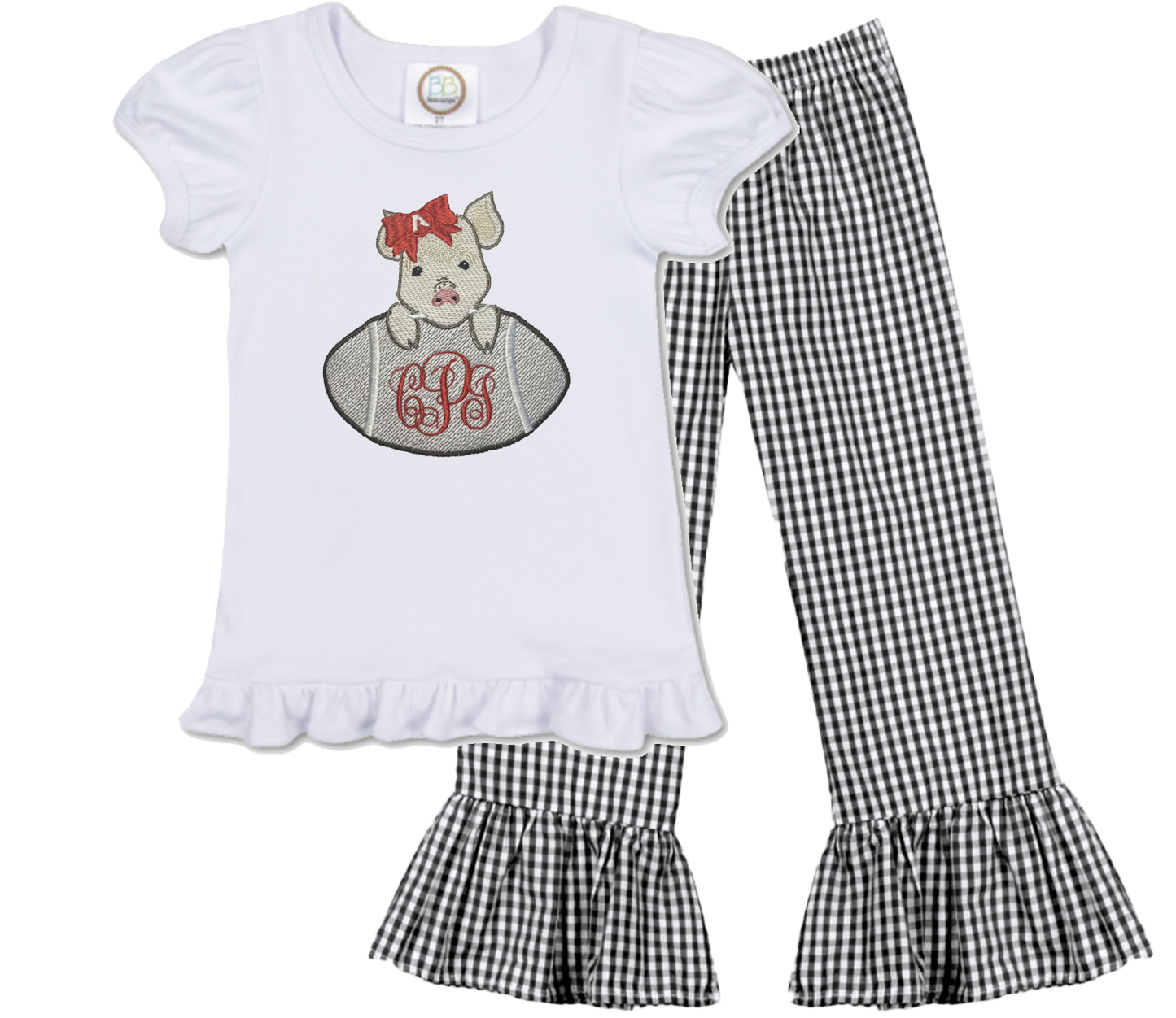 Arkansas - girls football short sleeve