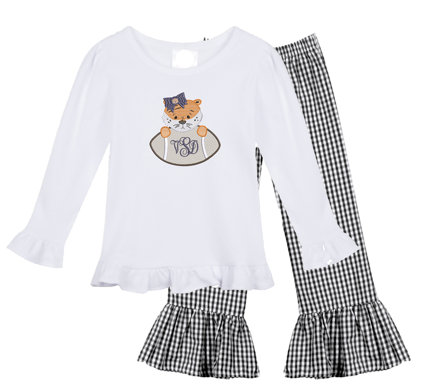 Auburn - girls football long sleeve