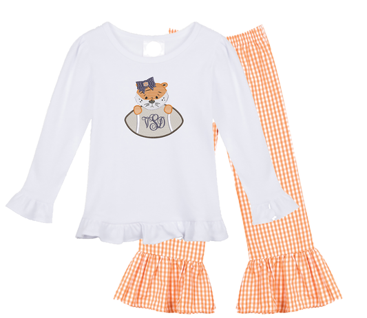 Auburn - girls football long sleeve