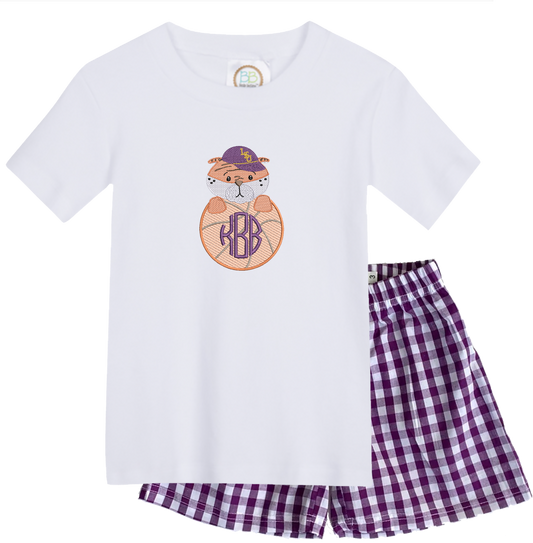LSU - boys basketball short sleeve