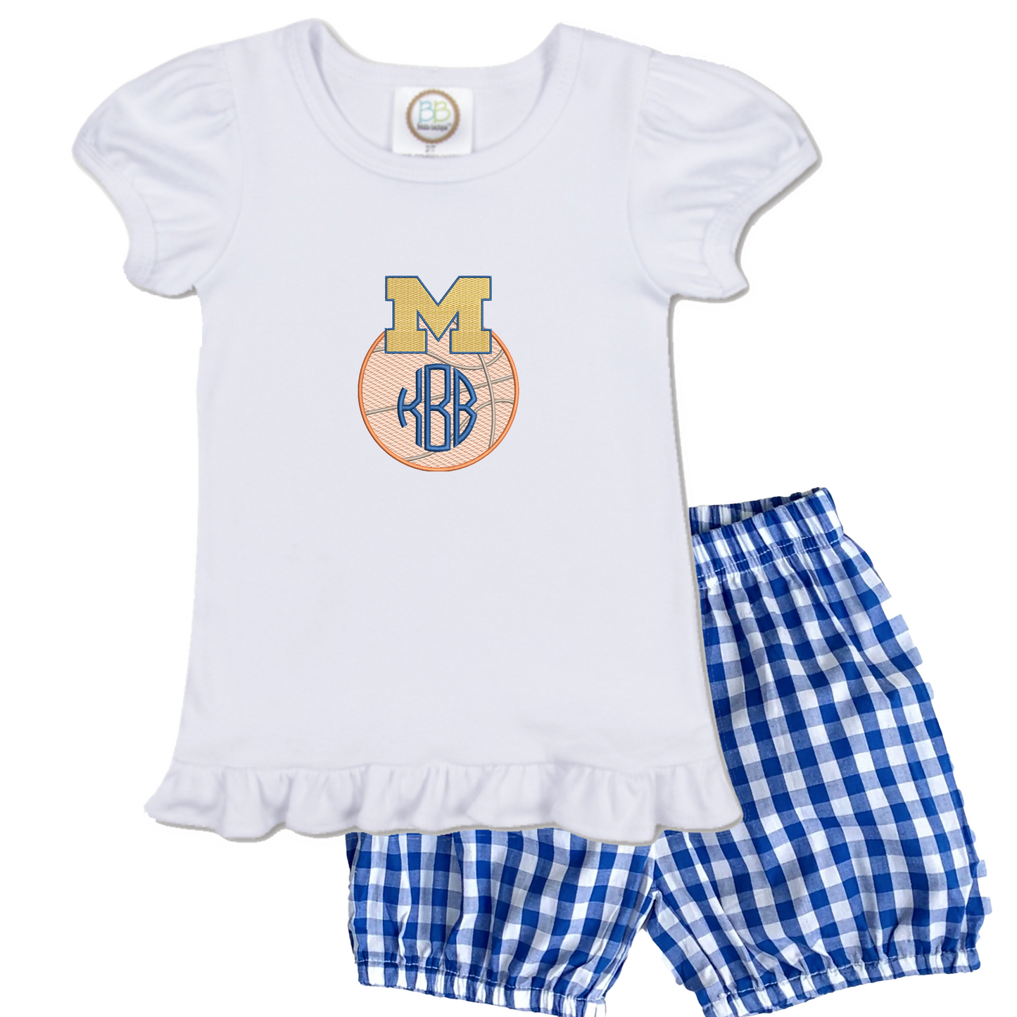 Michigan - girls basketball short sleeve