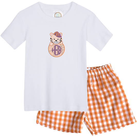 Clemson - boys basketball short sleeve