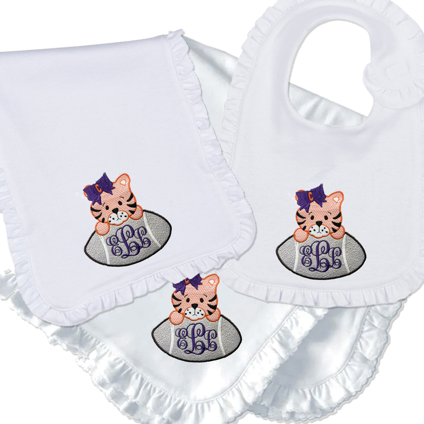 Clemson baby gift set - girl