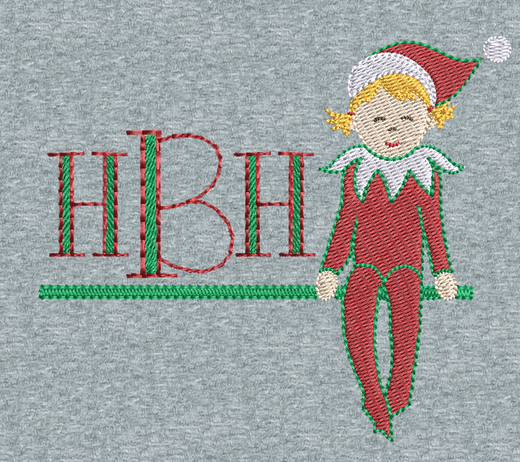 Christmas Girl Elf Quarter Zip