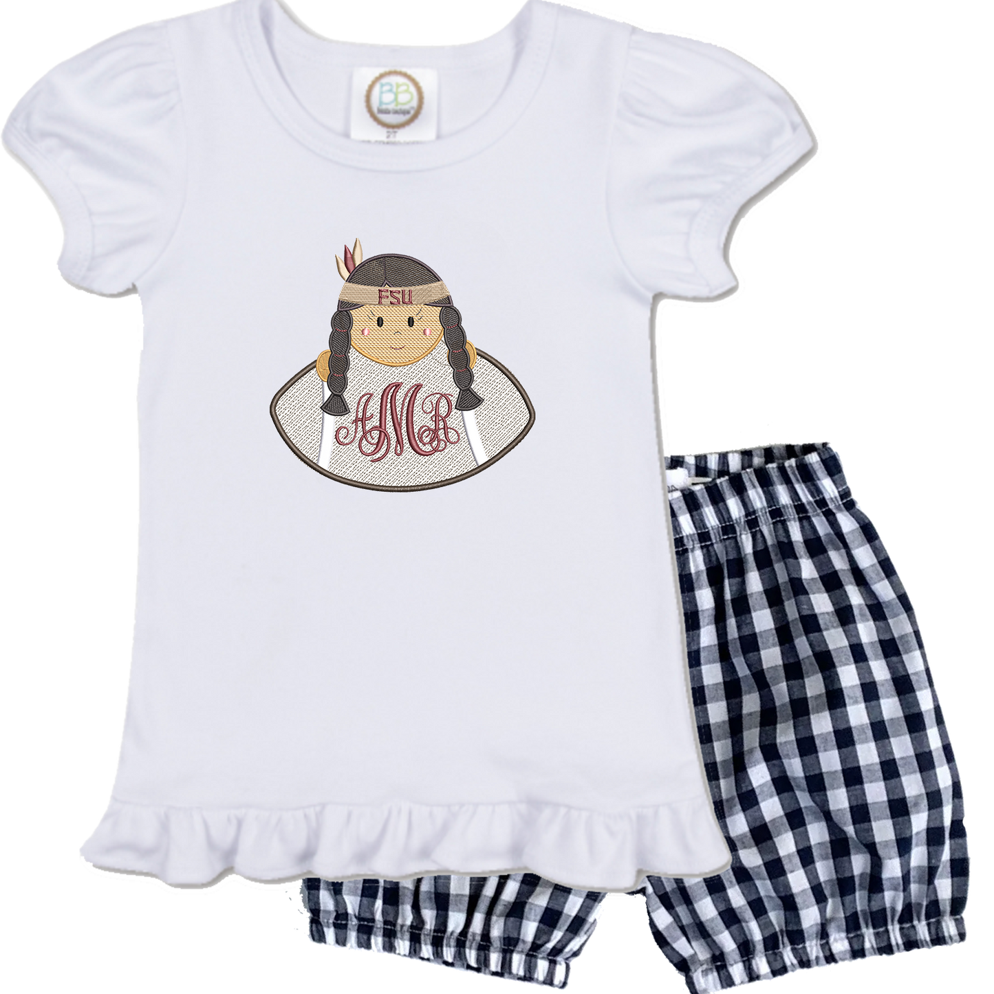 FSU - girls football short sleeve