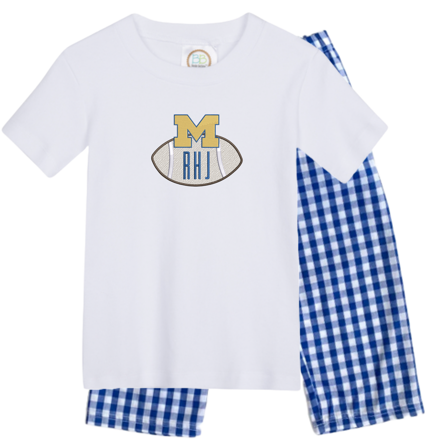 Michigan - boys football short sleeve