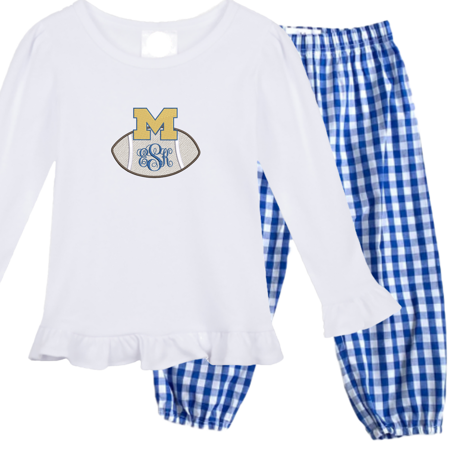 Michigan - girls football long sleeve
