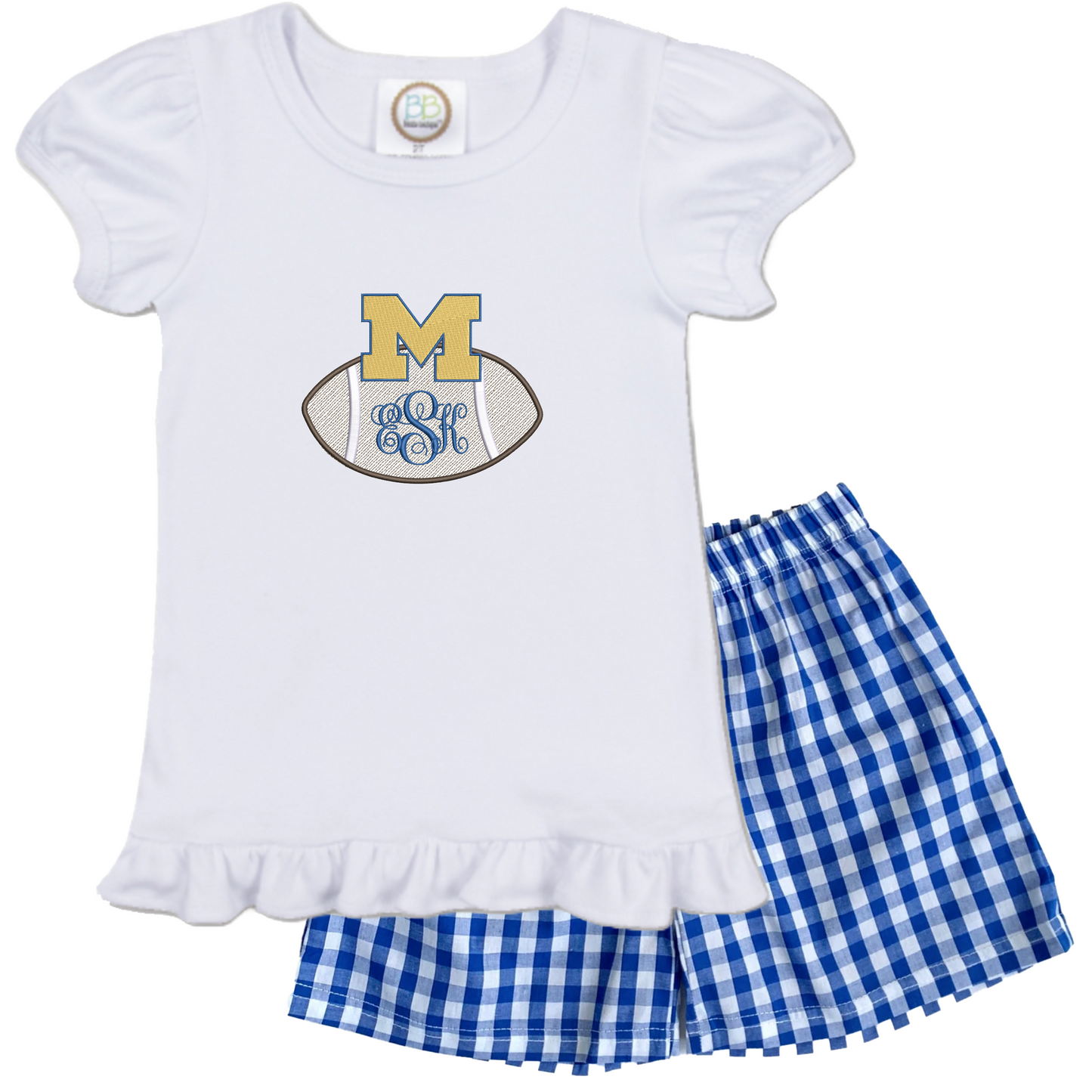 Michigan - girls football short sleeve