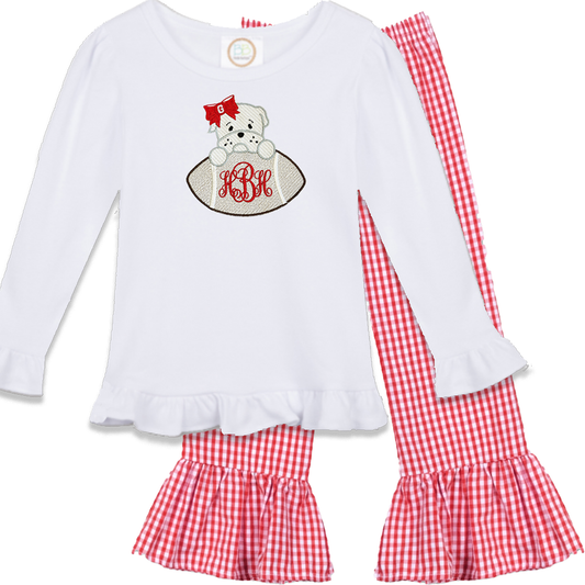 Georgia - girls football long sleeve