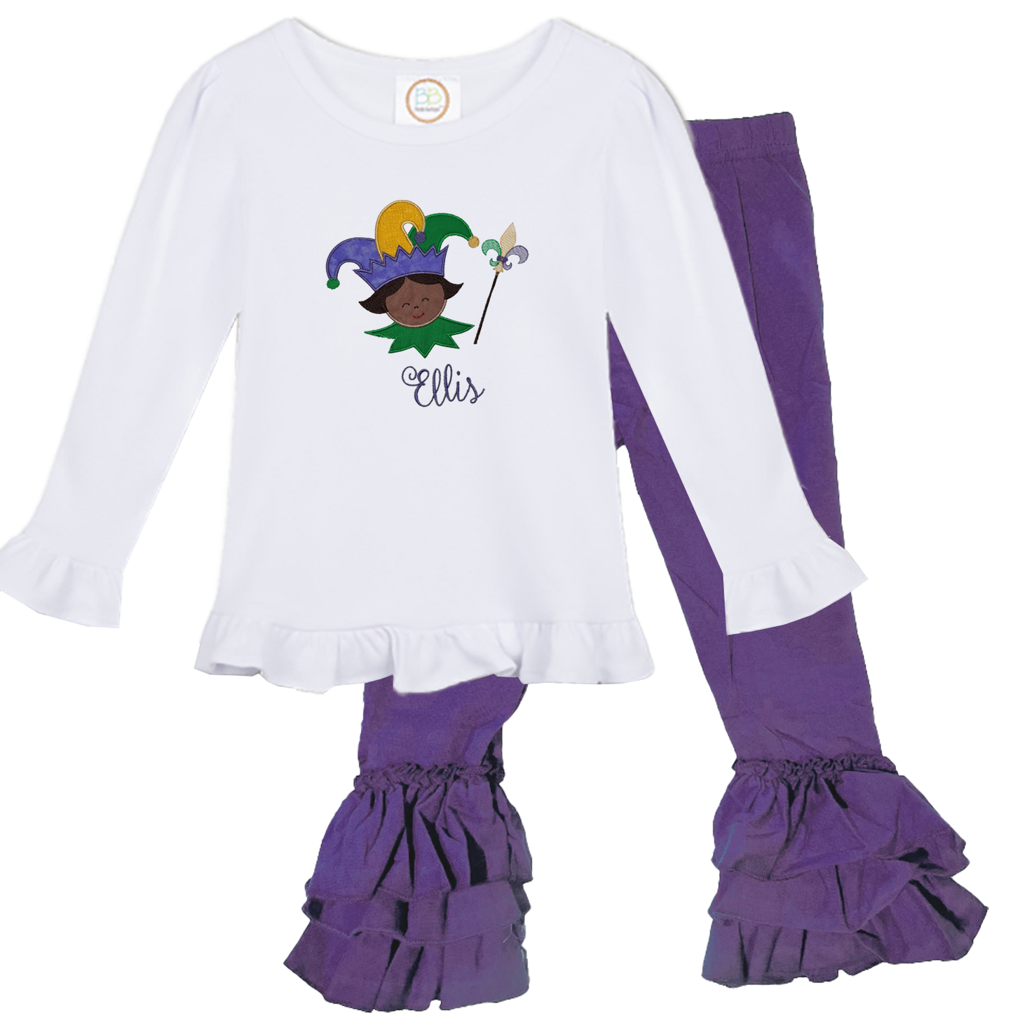 Mardi Gras outfit custom - girls