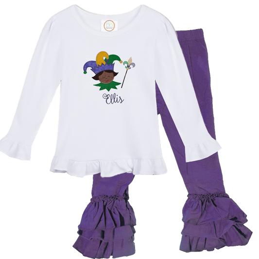 Mardi Gras outfit custom - girls